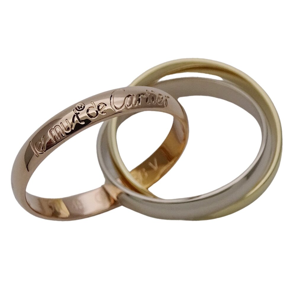 CARTIER Gold Trinity Ring #49 - Picture 4 of 13